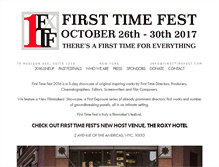 Tablet Screenshot of firsttimefest.com
